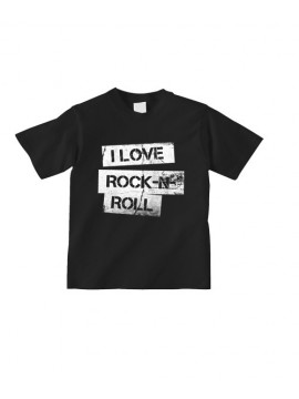 I LOVE ROCK AND ROLL Camiseta Niño