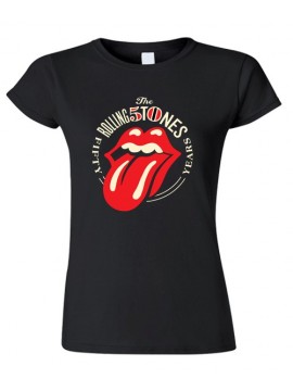 THE ROLLING STONES 50 Years Camiseta Chica