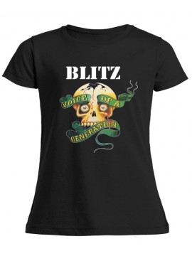 BLITZ VOICE OF A GENERATION BLACK Camiseta Chica
