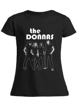 THE DONNAS Camiseta negro chica